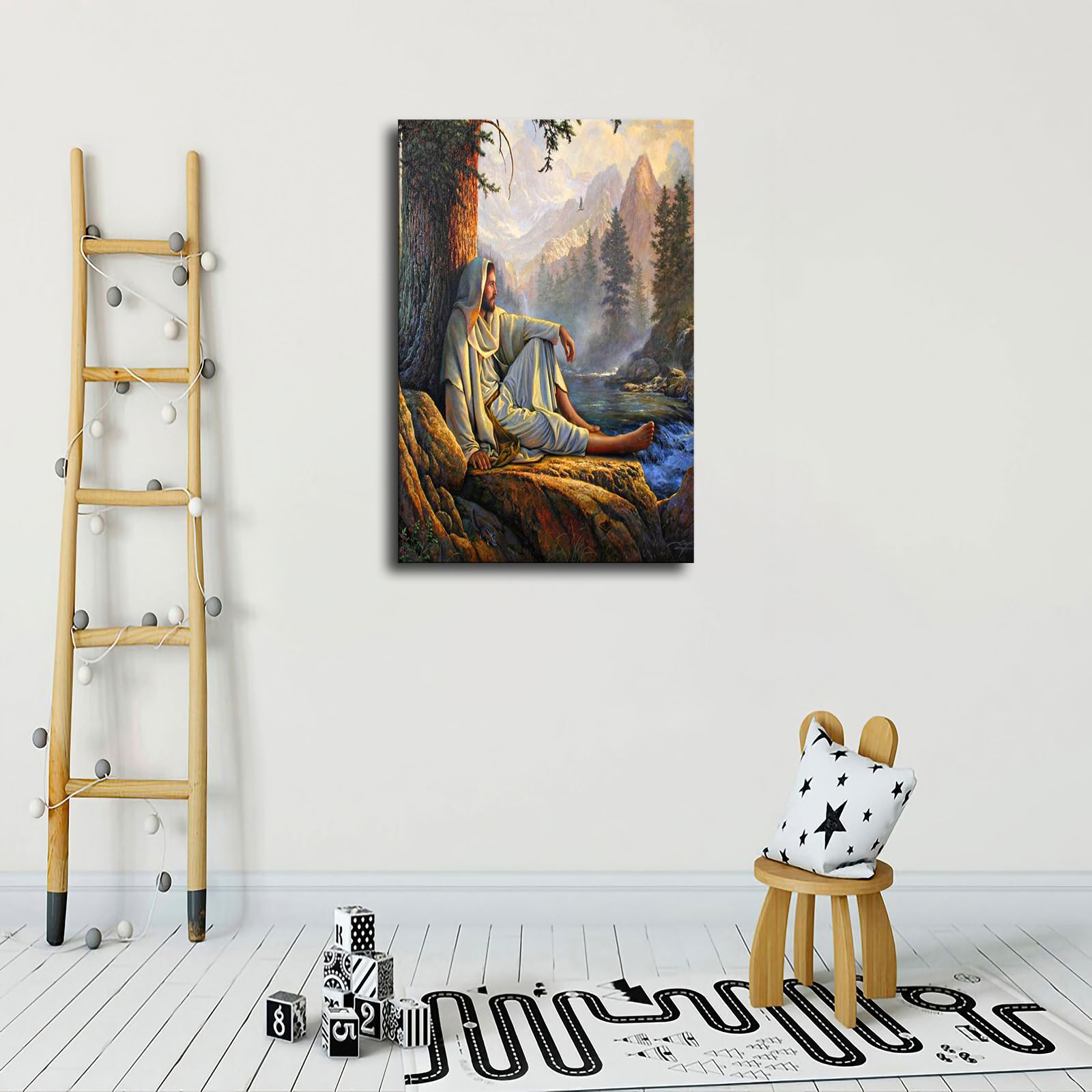 Amazon.com: CSYYJY Greg Olsen Jesus Sitting Under The Tree Poster