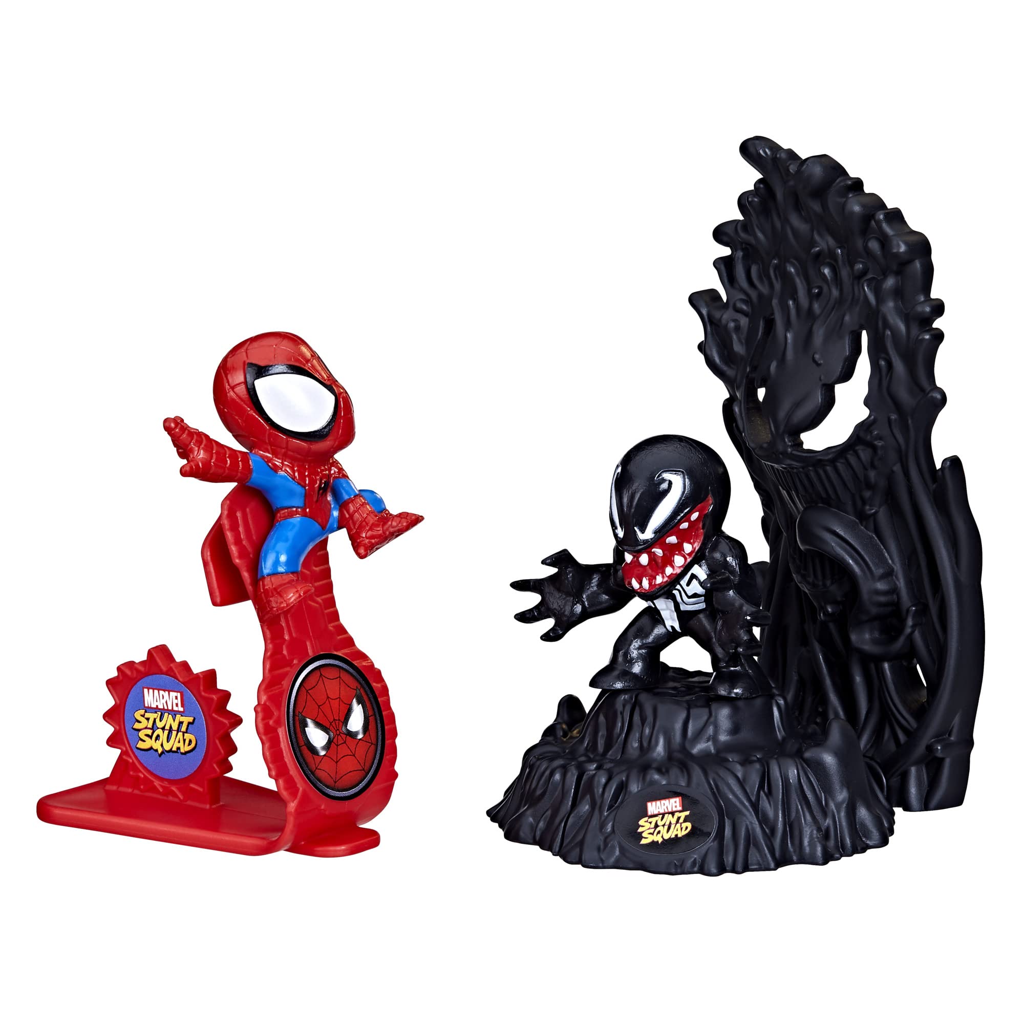 Amazon.com: Marvel Stunt Squad Spider-Man vs. Venom Playset, 1.5