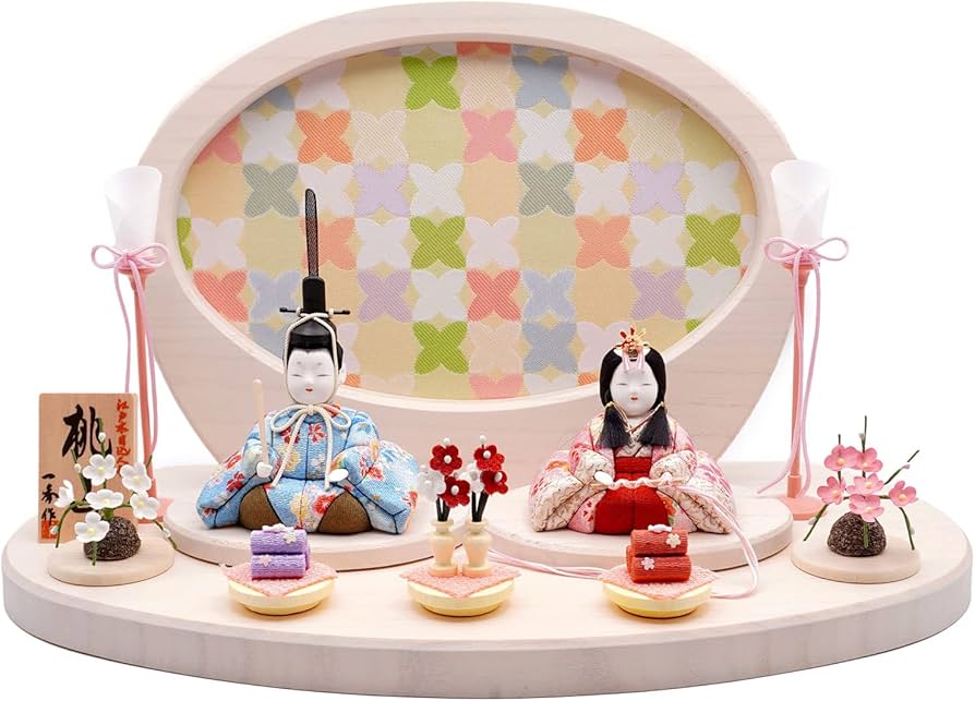 Amazon.co.jp: 一秀作 江戸木目込 桃山雛 S-2 親王飾り : おもちゃ