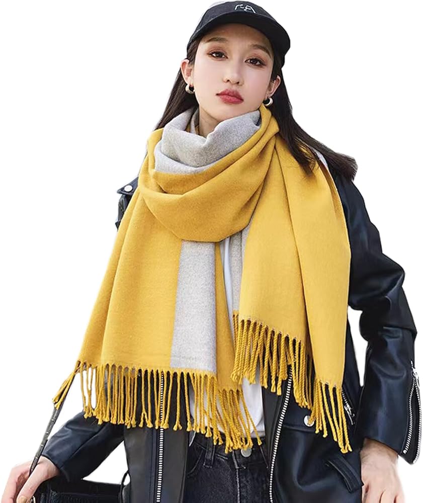 Amazon | [ZIMUYLOP] マフラーレディースチェック柄ストール大判厚手