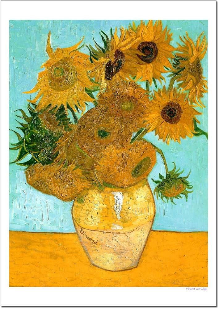 Amazon.co.jp: 世界の名画 ゴッホ ひまわり ジークレー技法 高級