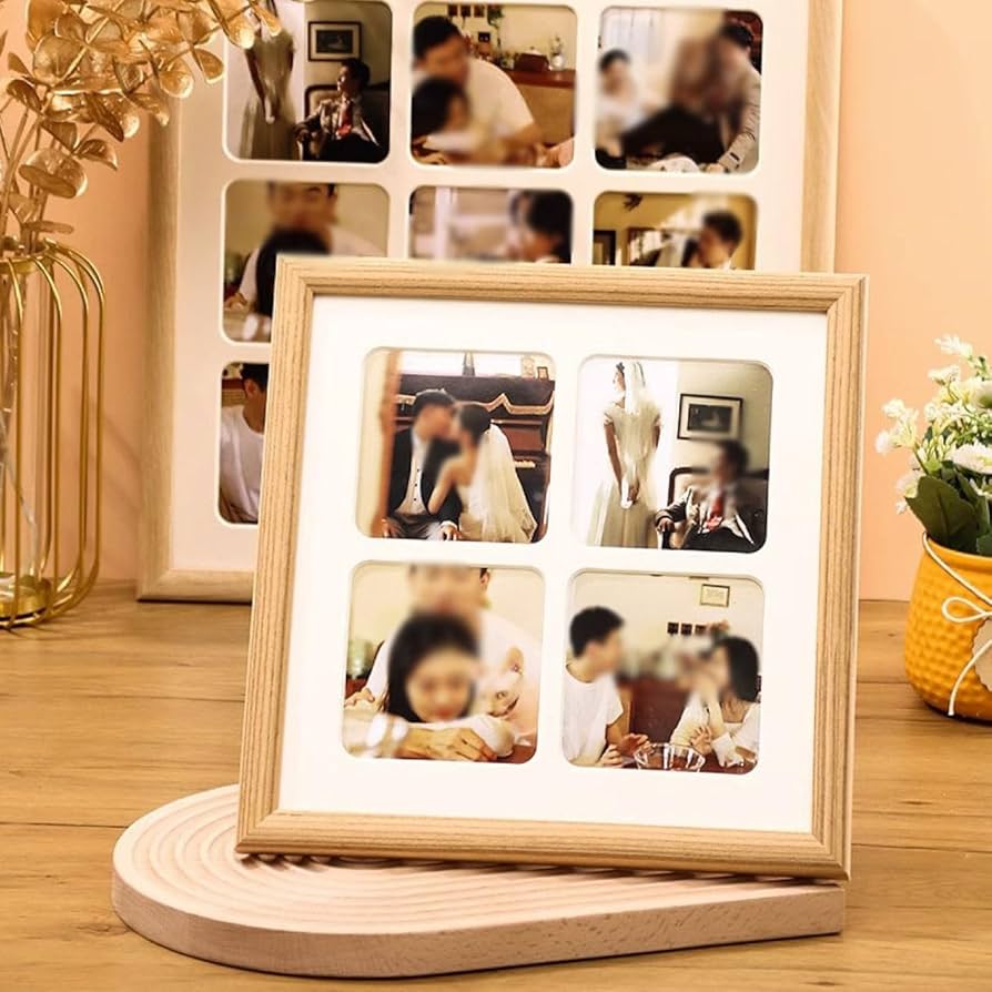 Amazon.co.jp: [XYJP] 複数の写真を飾れるシンプルなデザインの木製多