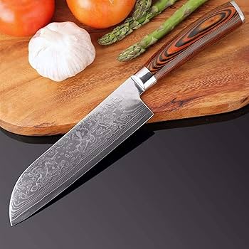 Amazon｜包丁 キッチンシェフナイフ4個セット、ダマスカス鋼ブッチャー