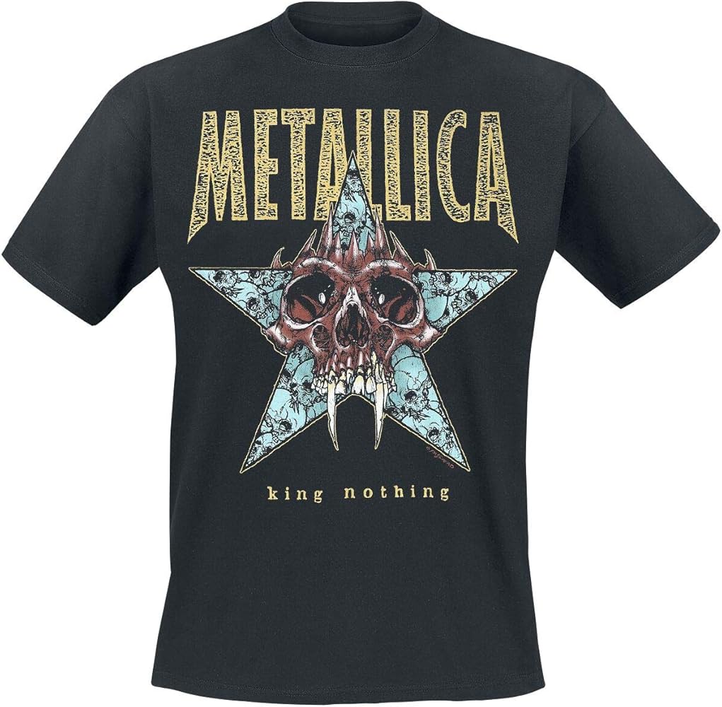 Amazon.com: Metallica T Shirt King Nothing Band Logo Official Mens