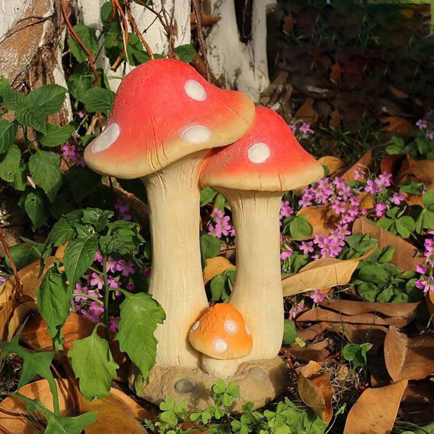 Amazon.co.jp: 置き物 マッシュルーム おきもの 屋外の彫刻の装飾