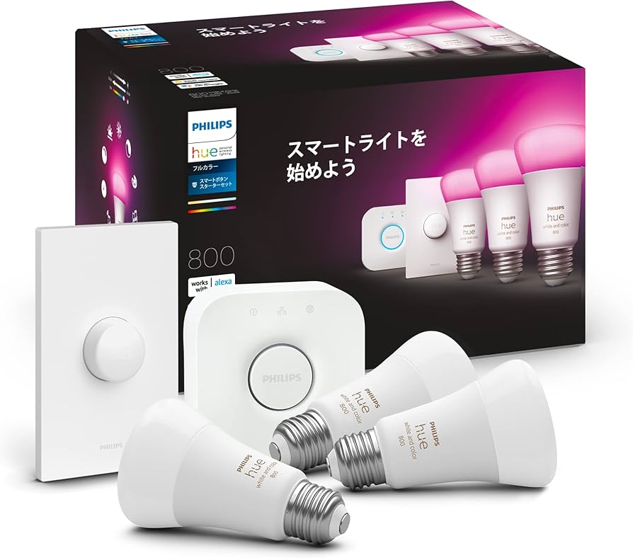 Amazon | Philips Hue スマート電球 E26 60W フルカラー スターター