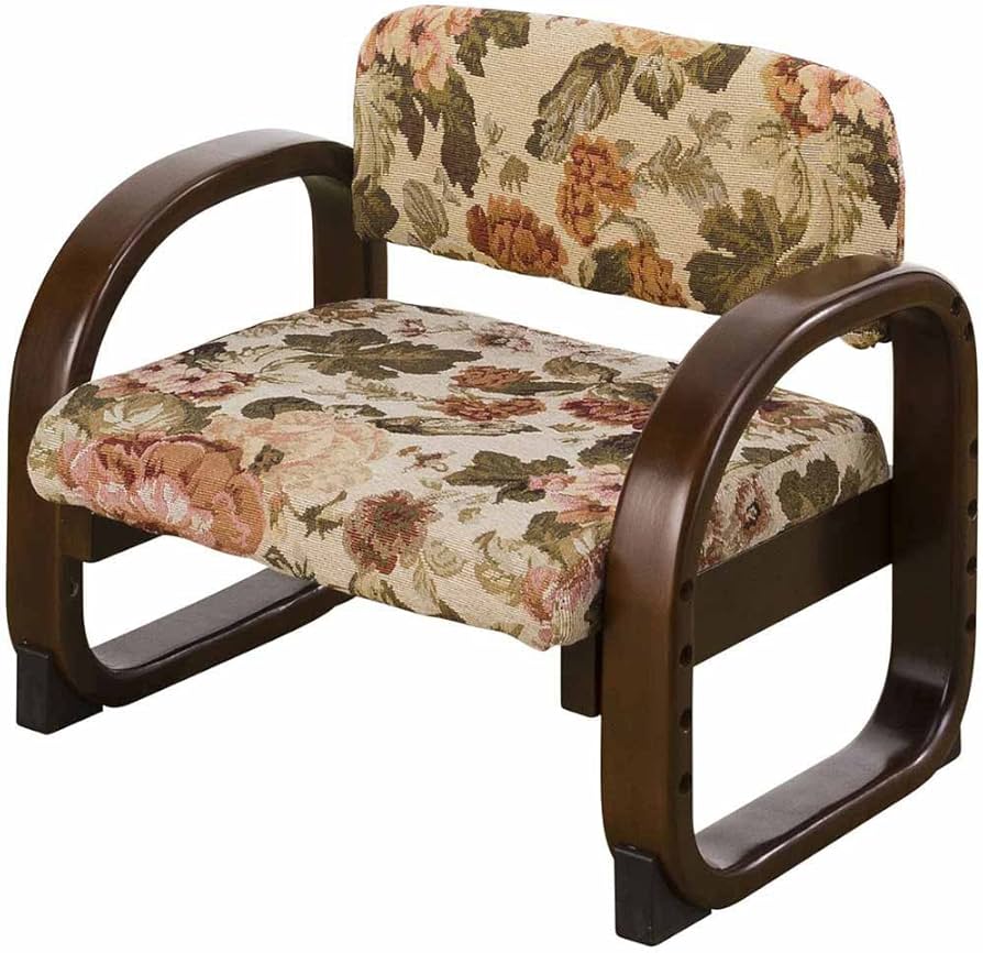Amazon | やすらぎ座椅子 華 花柄 ブラウン AJOZ-5546AK | 武田