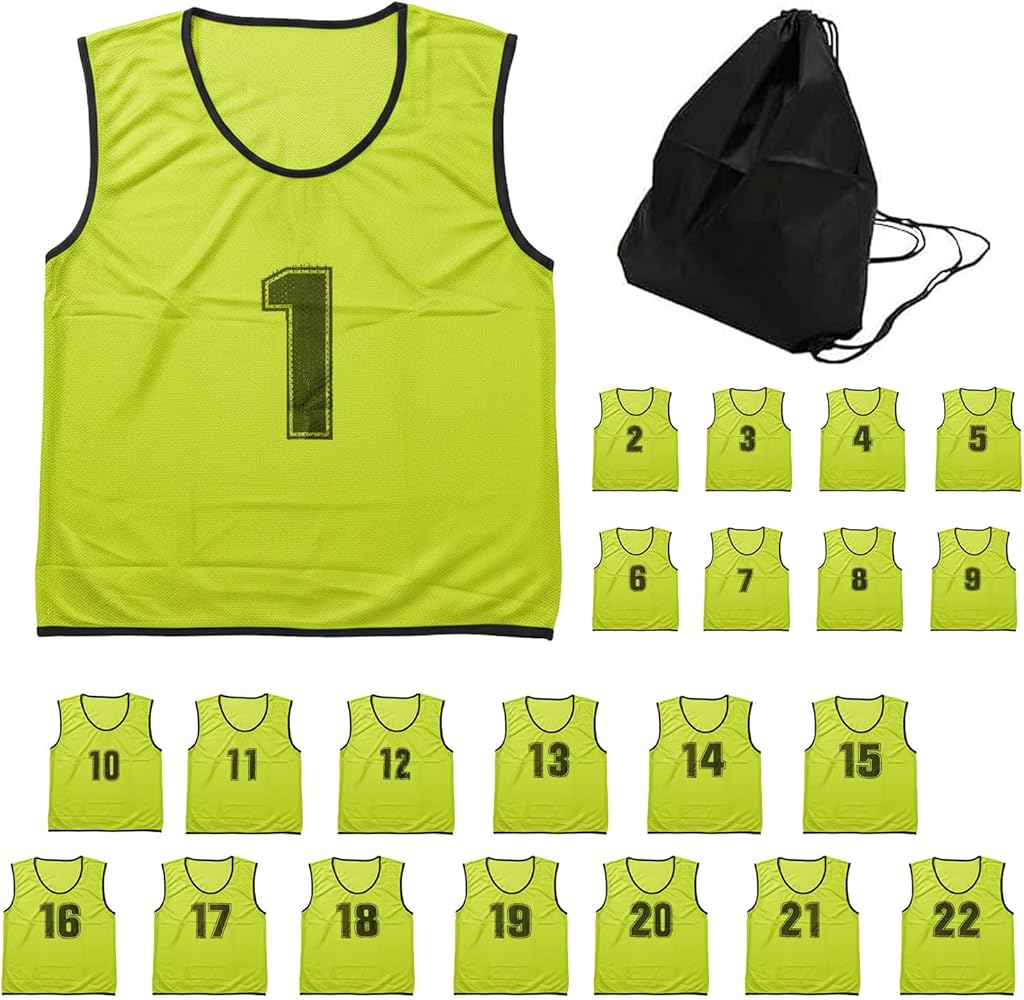 Amazon.co.jp: [ロジック] ビブス セット ゼッケン 収納バッグ付き