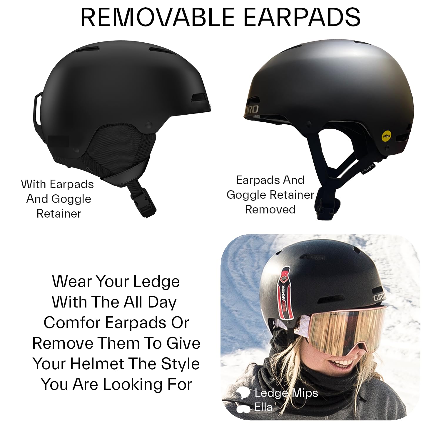 Amazon.co.jp: Giro Ledge FS MIPS スノーヘルメット - マットオレンジ