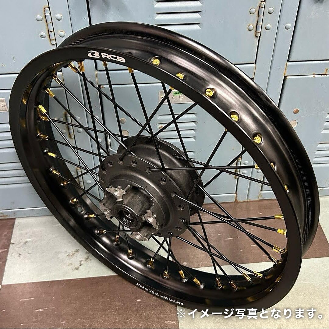 Amazon | TWR製 アルミリム 2.15-17 36穴 マットブラック&リムスポーク