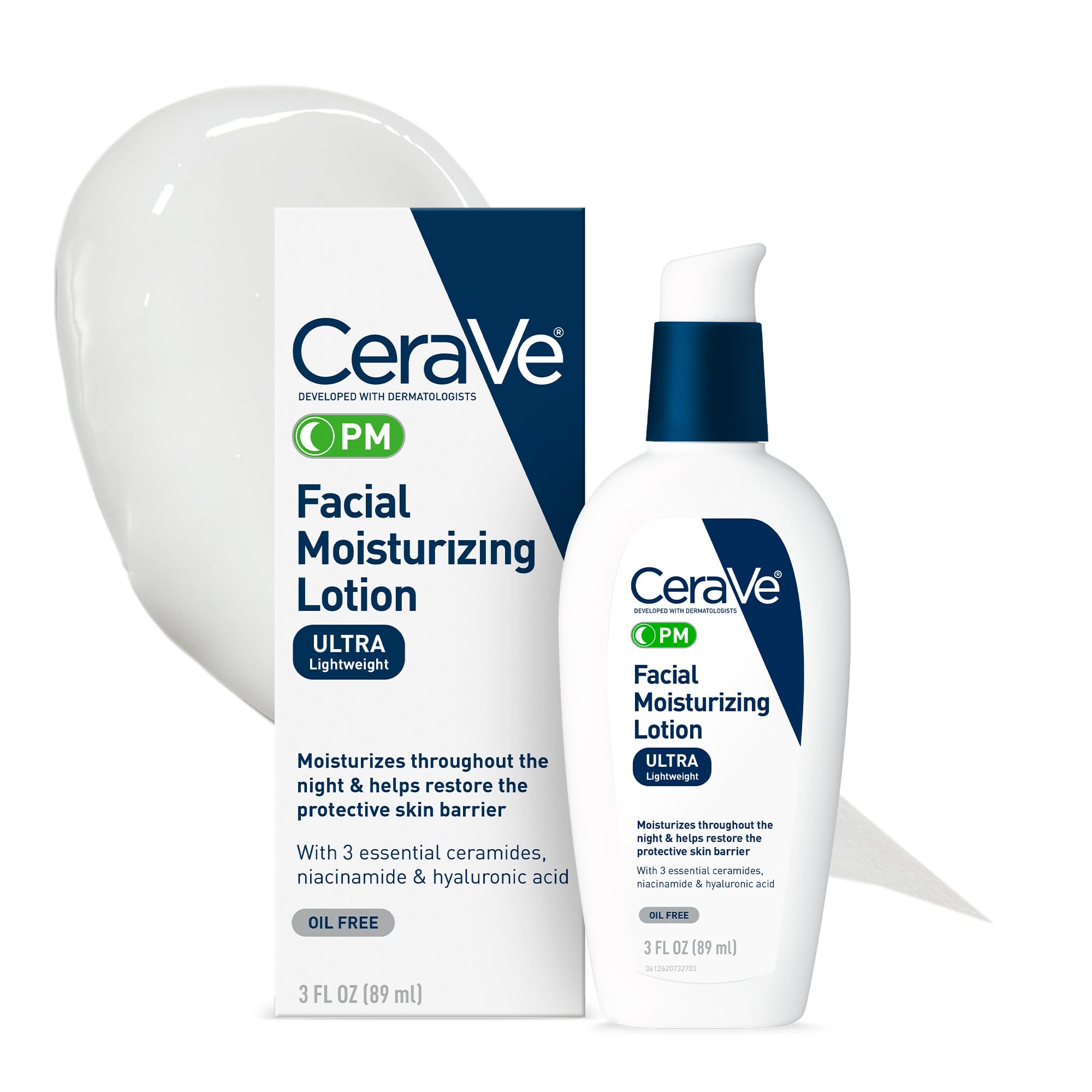 Amazon.com: CeraVe PM Facial Moisturizing Lotion, Night Cream with