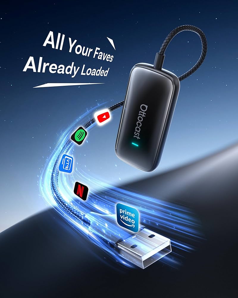 Amazon.com: OTTOCAST Play2Video Ultra – Wireless CarPlay & Android