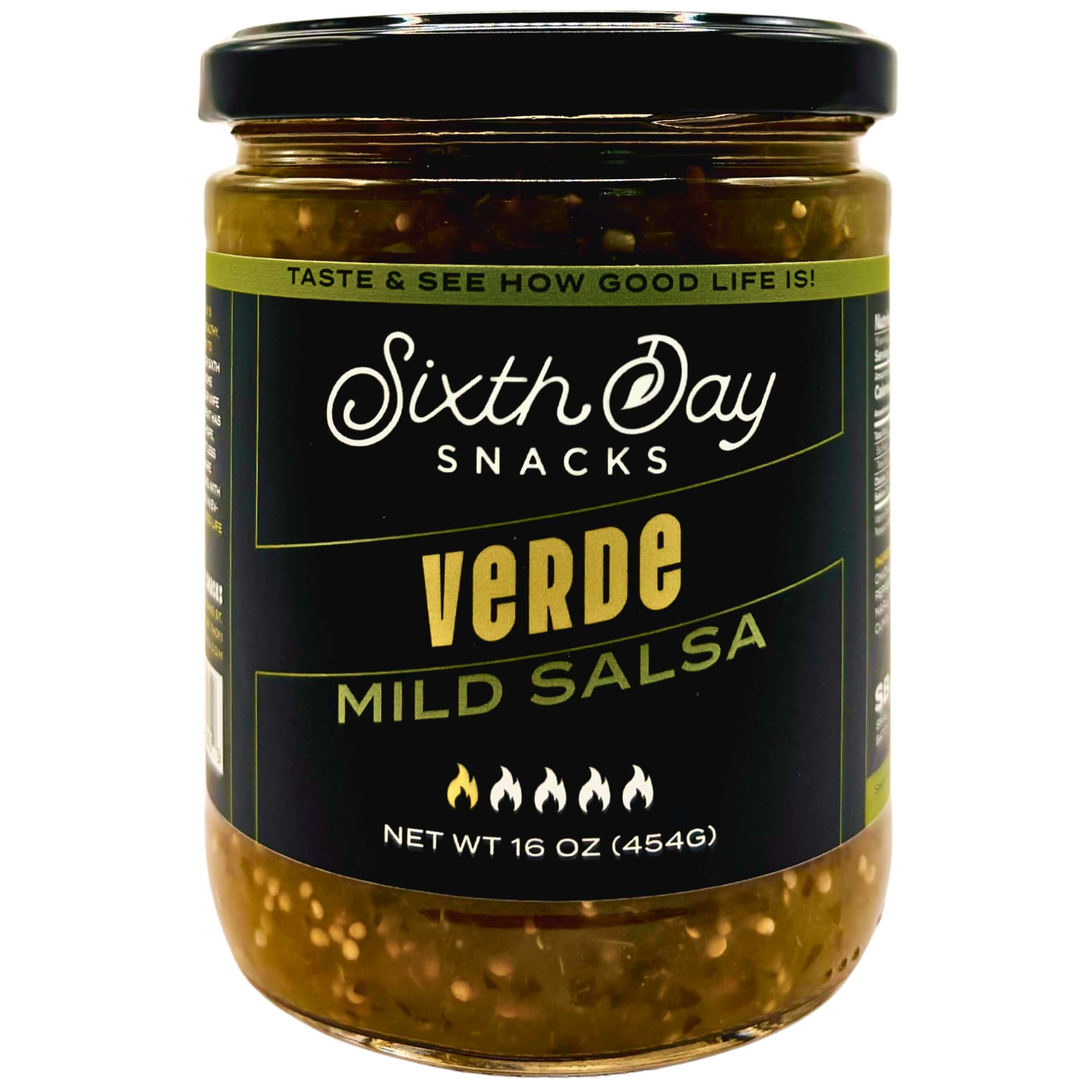 Amazon.com: Sixth Day Snacks Mild Salsa Verde | Fresh Tomatillos