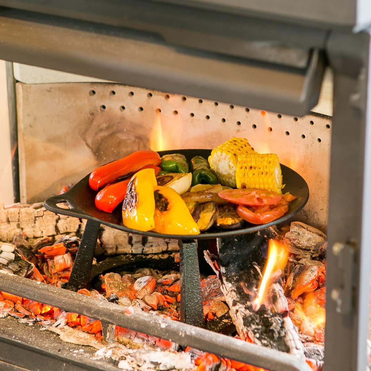 Amazon.co.jp: 五徳 薪ストーブ キャンプ ゴトク 鋳物製 グリル