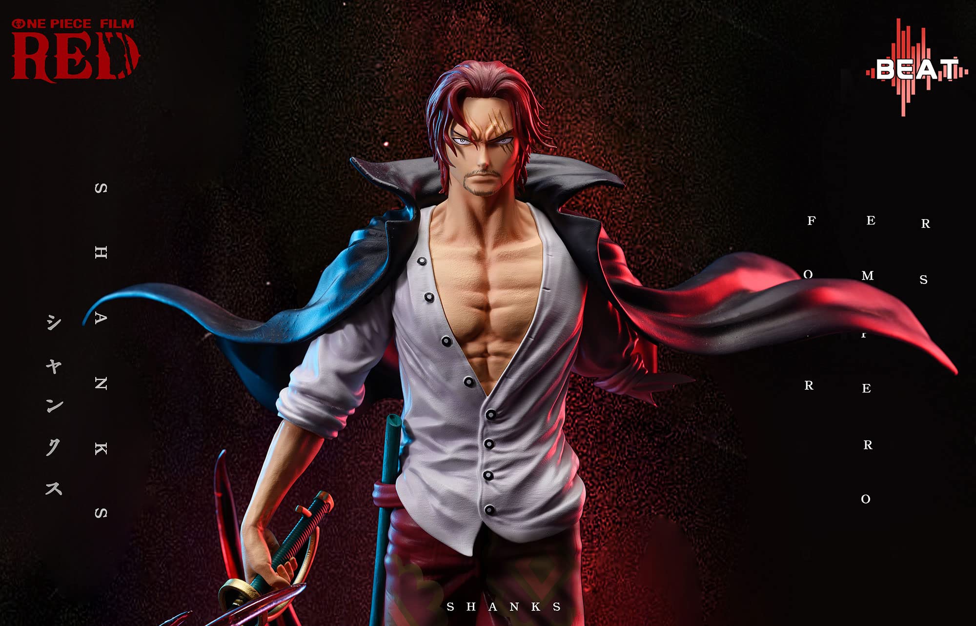 Amazon.co.jp: 赤髪のシャンクス フィギュア 1/6スケール 塗装済み完成