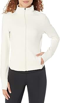 Amazon.com: Danskin Women's Full Zip Running Jacket, Birch, Small