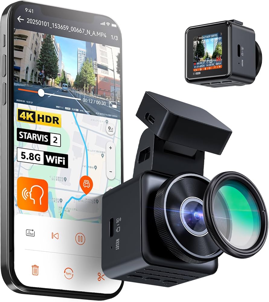 ドライブレコーダー フロントリア2カメラ Wi-fi機能 Starvisセンサー