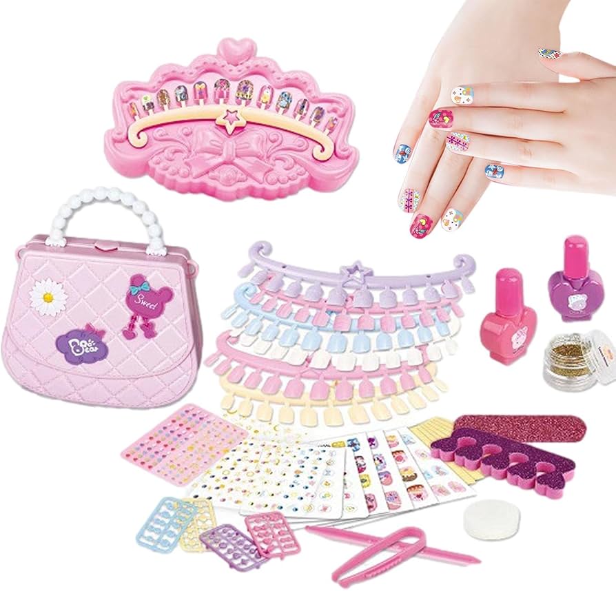 Amazon.co.jp: キッズネイルアートキット | 楽しいメイク プレイセット