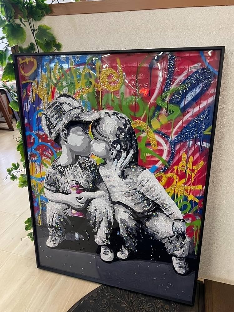 Amazon.co.jp: 水晶絵 アートパネル クリスタル 立体 絵画 アート POP