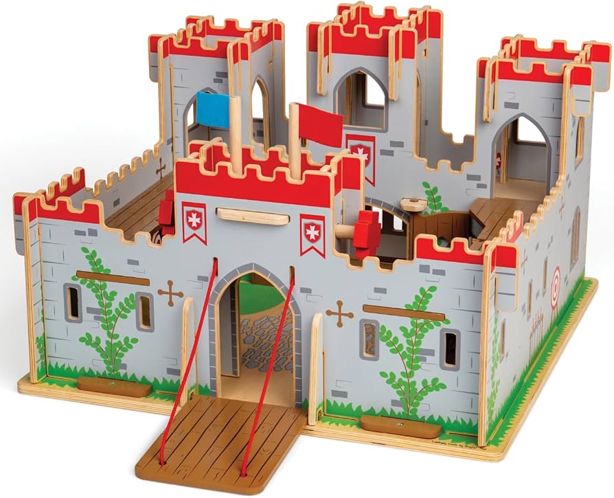 Amazon.com: Bigjigs Toys King George's Castle Wooden Toy for Kids