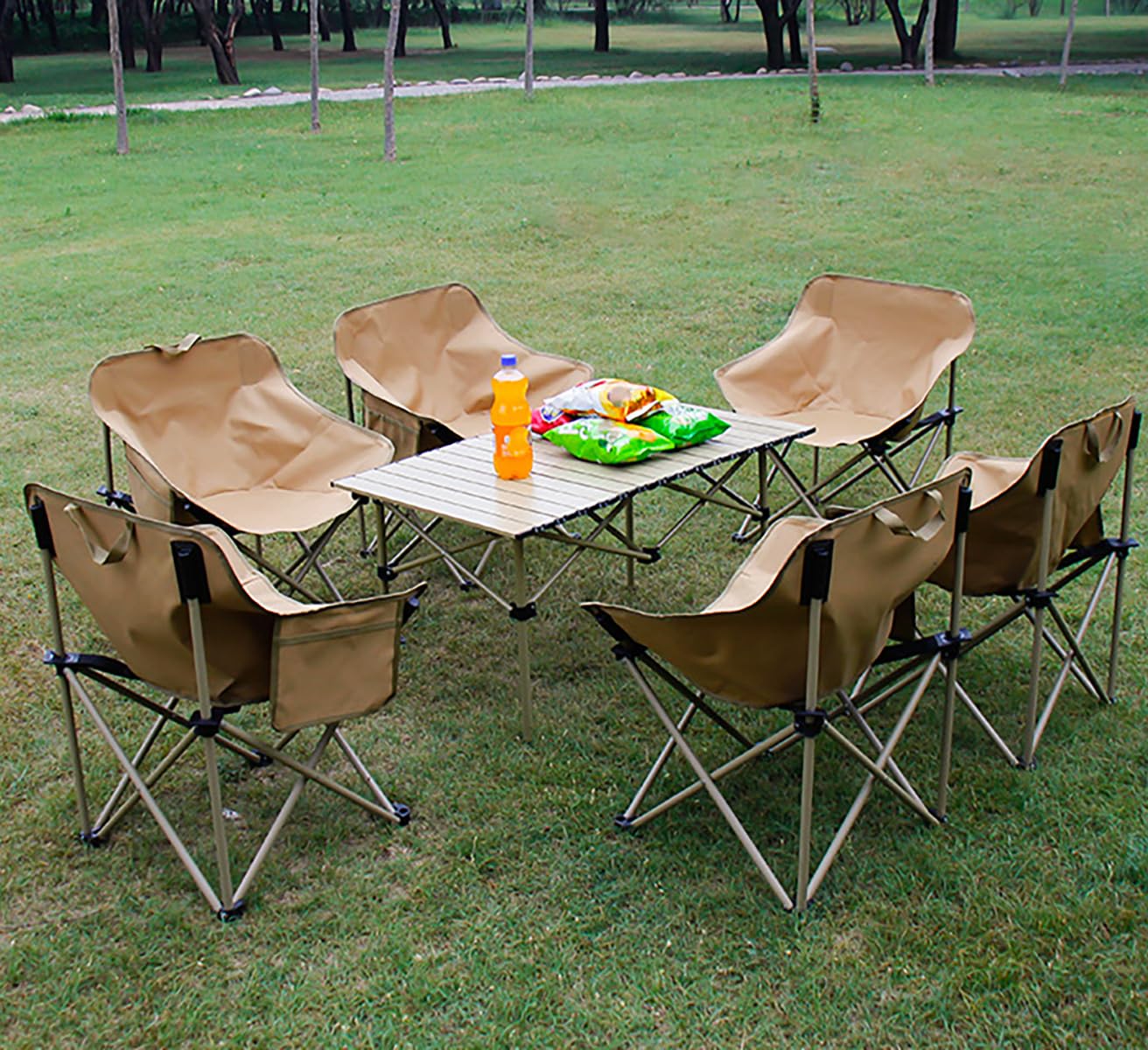 五点セット携帯折りたたみテーブルと椅子、釣り秋観光キャンプシート
