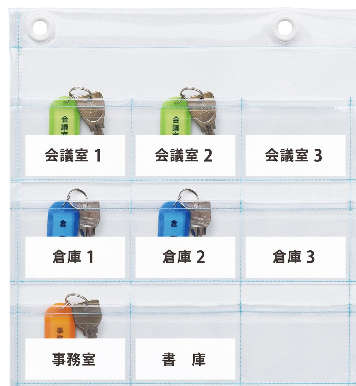 Amazon｜サキ ウォールポケット ダブルポケット 35ポケット クリア W