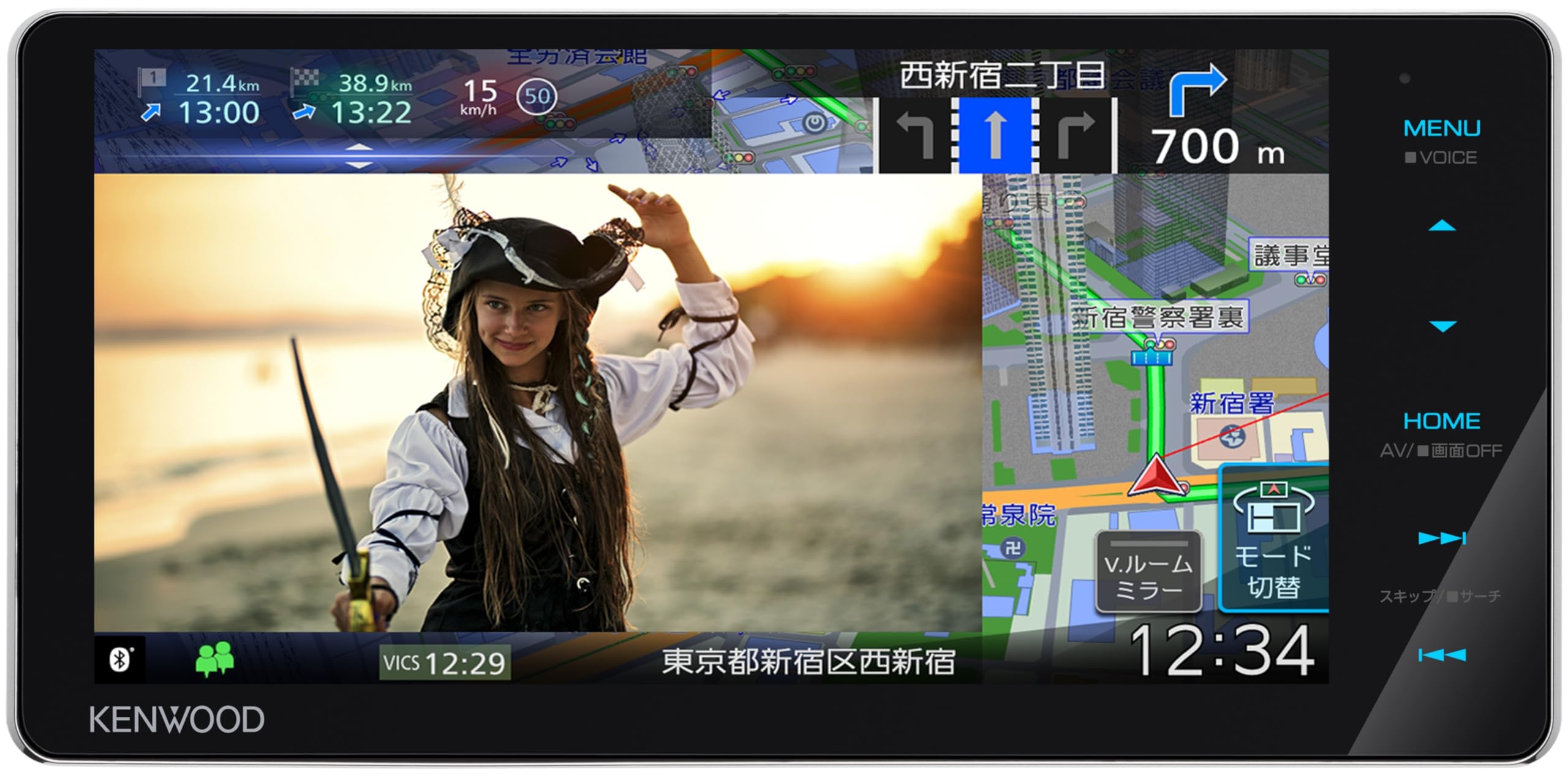 Amazon | ケンウッド(KENWOOD) カーナビ 彩速高精細HDパネル 7