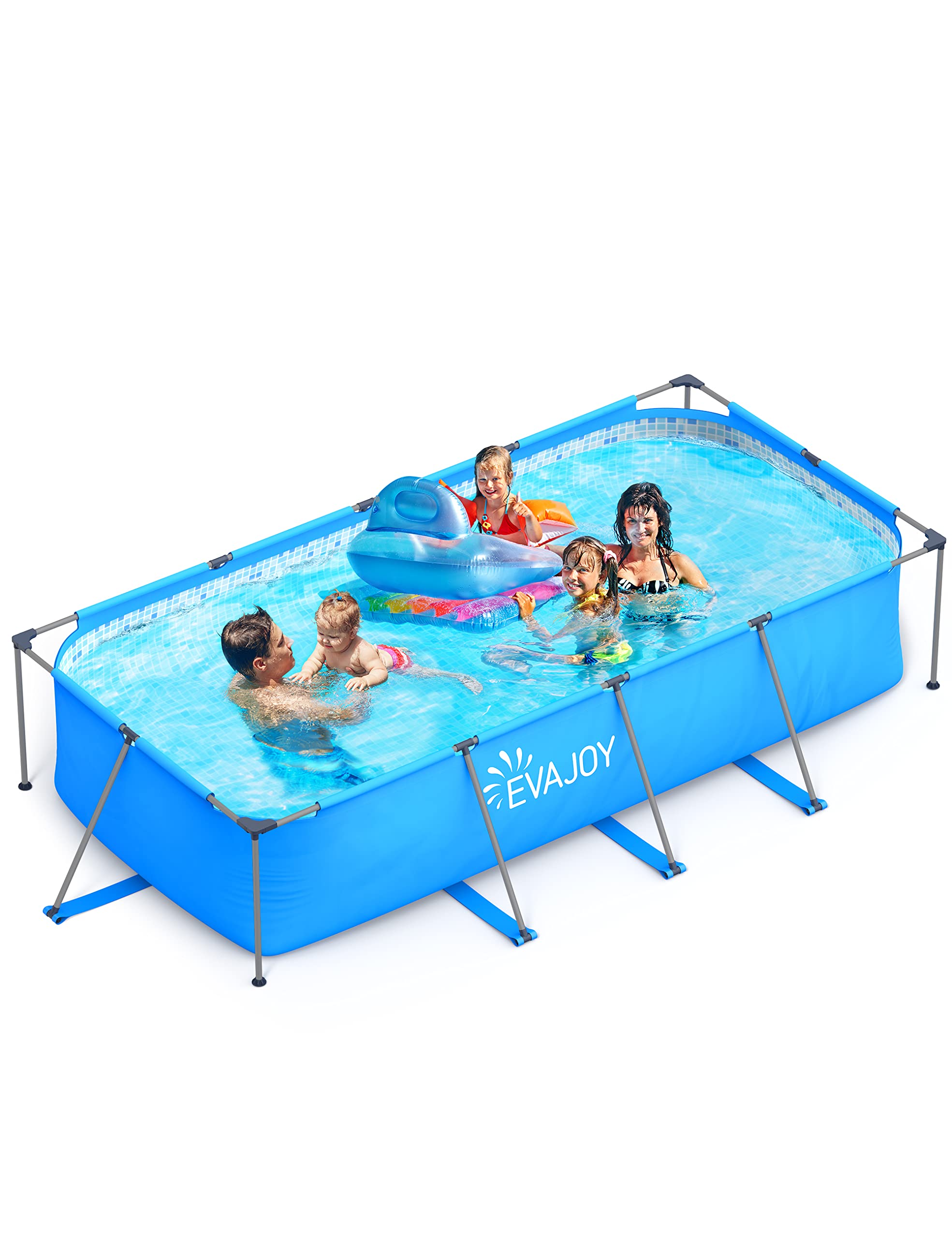 Amazon.com: EVAJOY 14ft x 7ft x 33in Metal Frame Swimming Pool