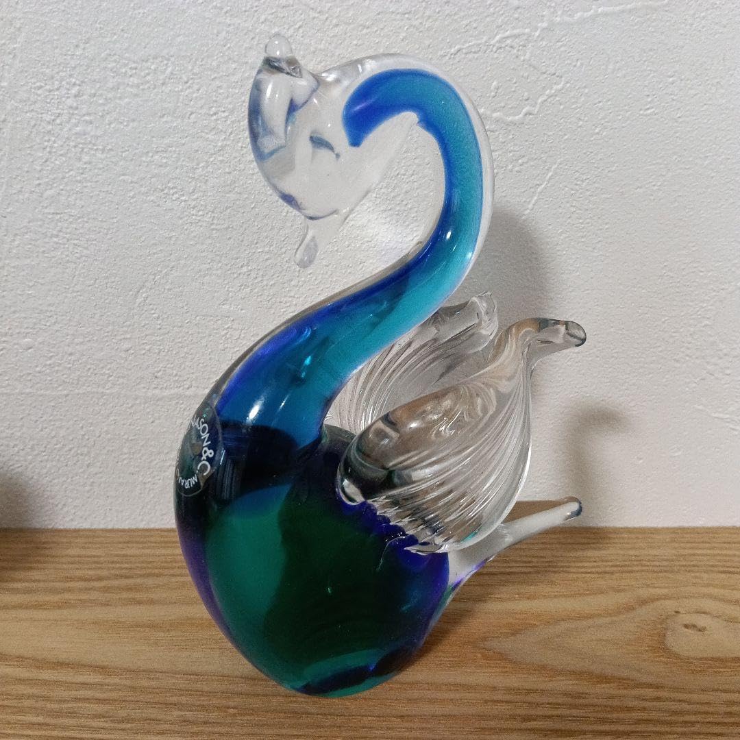 ヴィンテージ formica フォルミア社 ムラーノガラス 白鳥 イタリア製