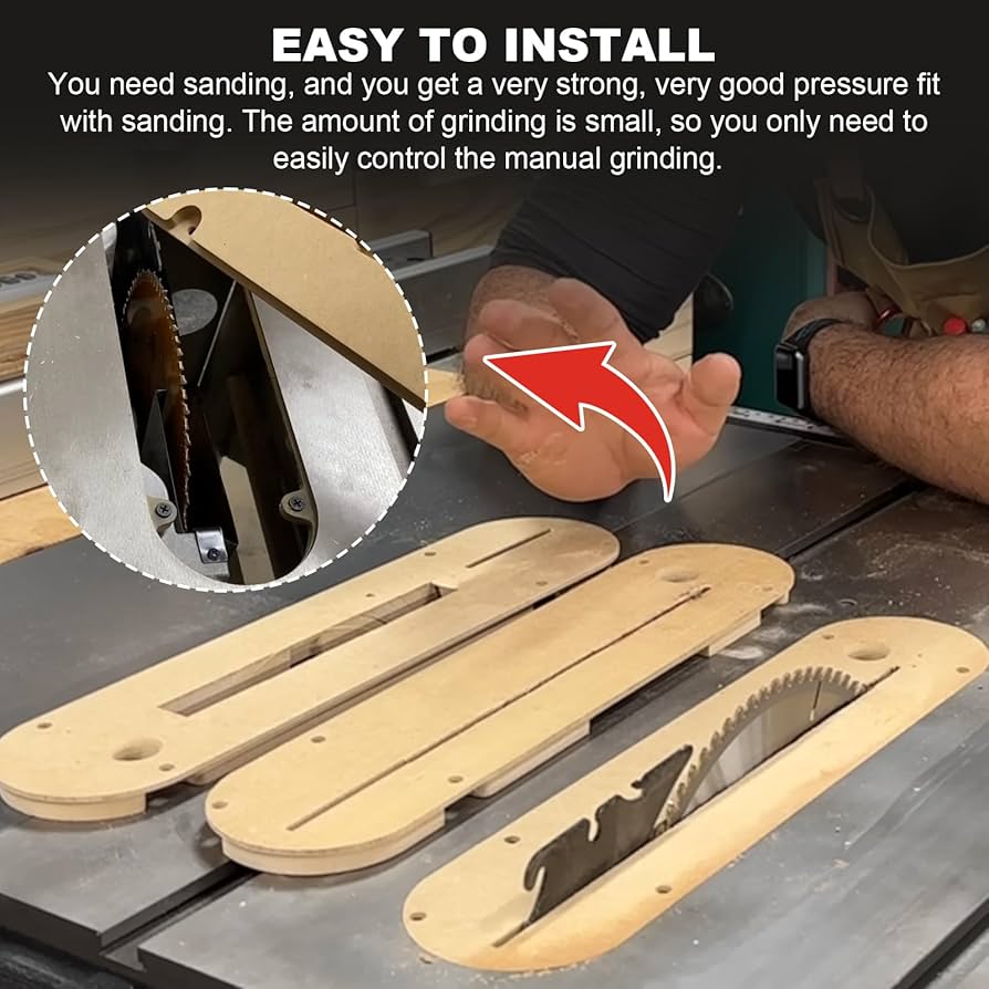 Zero Clearance insert Dado Throat plate Fits for Delta 36-725, 36