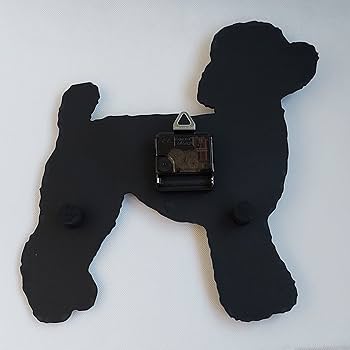 Amazon｜ワンちゃん 壁掛け時計 トイプードル 犬 おしゃれ 木製