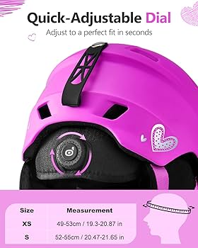 Amazon | Odoland 子供用スキーヘルメット バイザー式ゴーグル