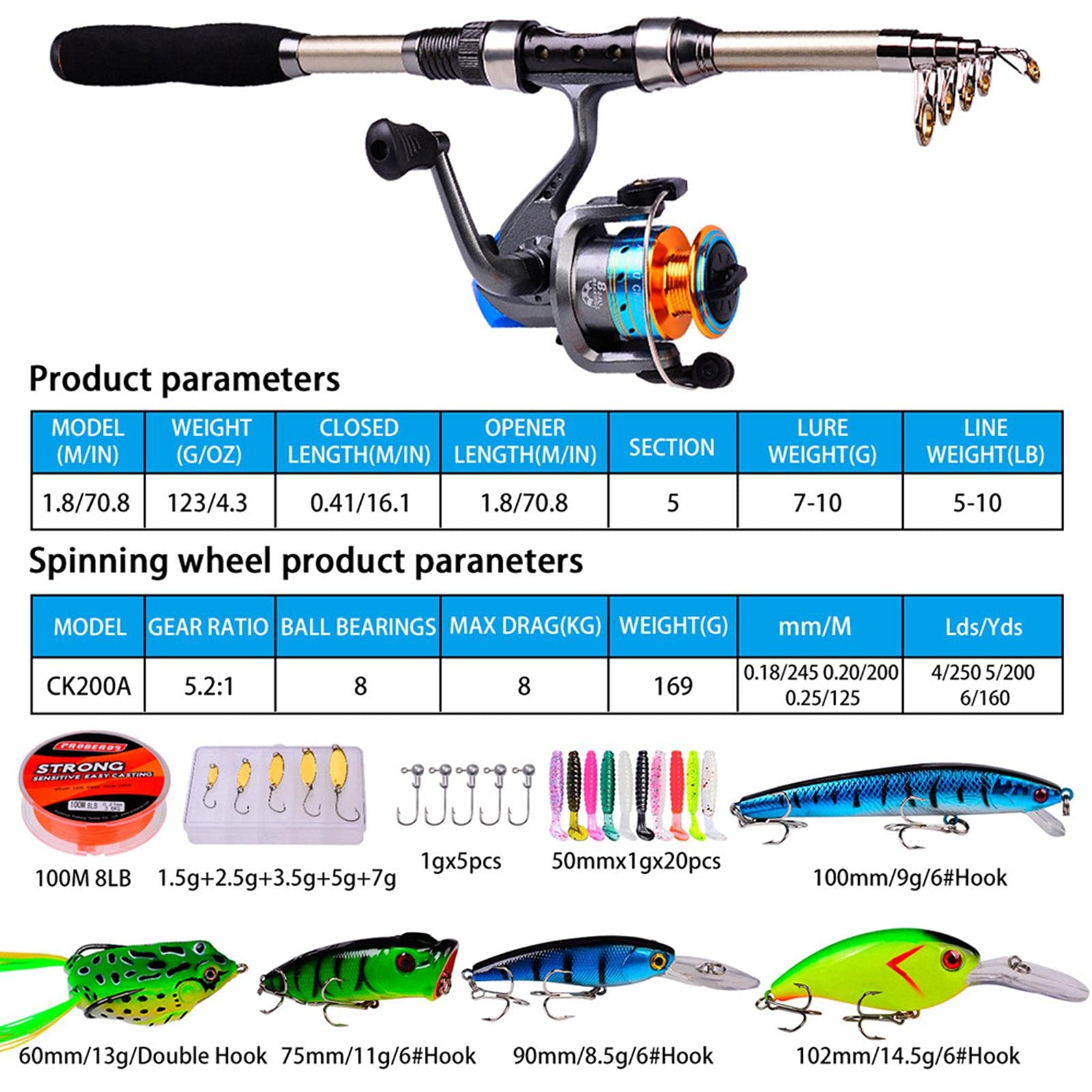 Amazon | 釣りセット 釣り竿 釣竿セット つりざおセット 伸縮式釣竿