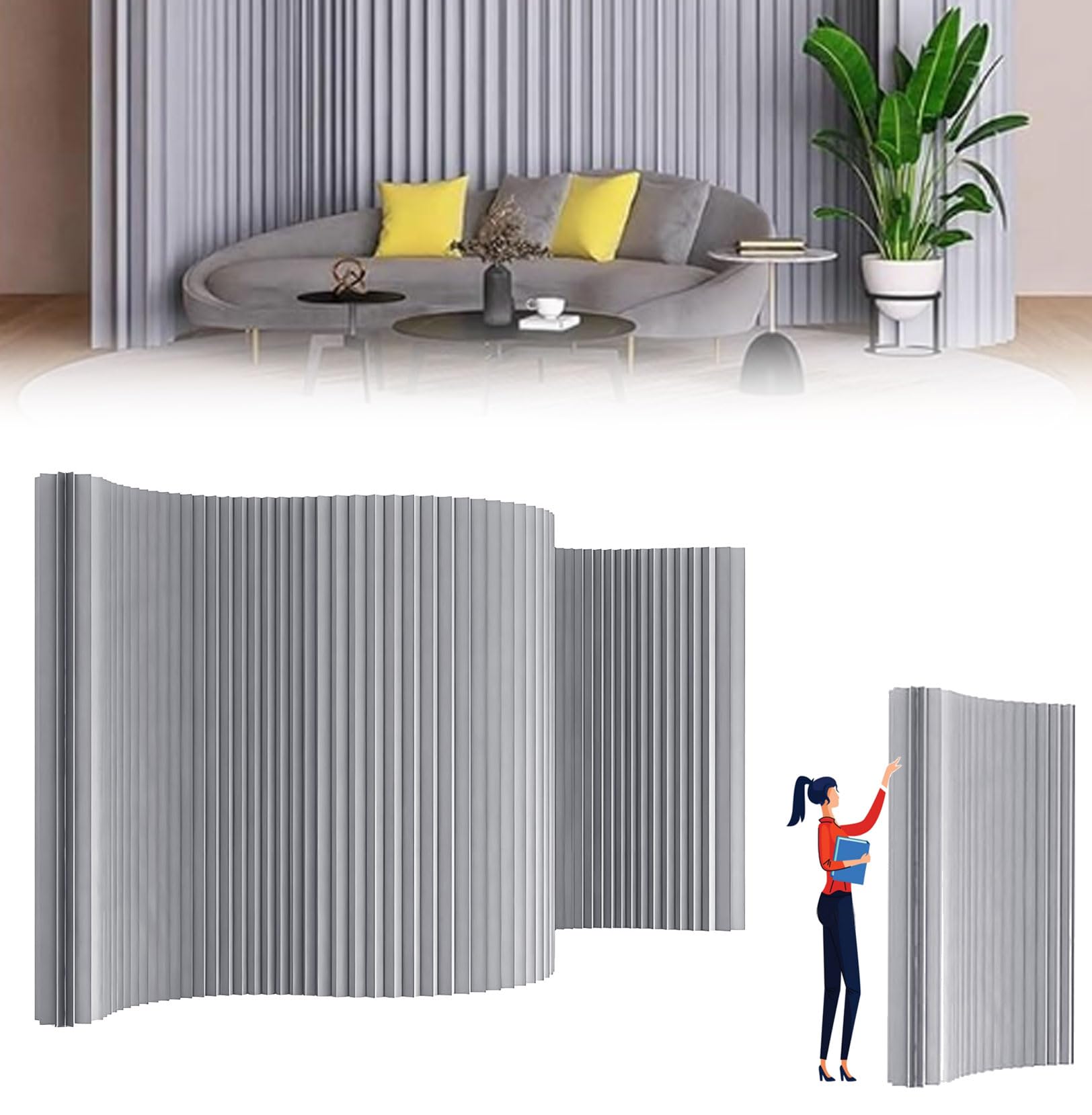 Amazon | Gguwug 長さ2m/3m/4m/5mペーパー屏風 間仕切り