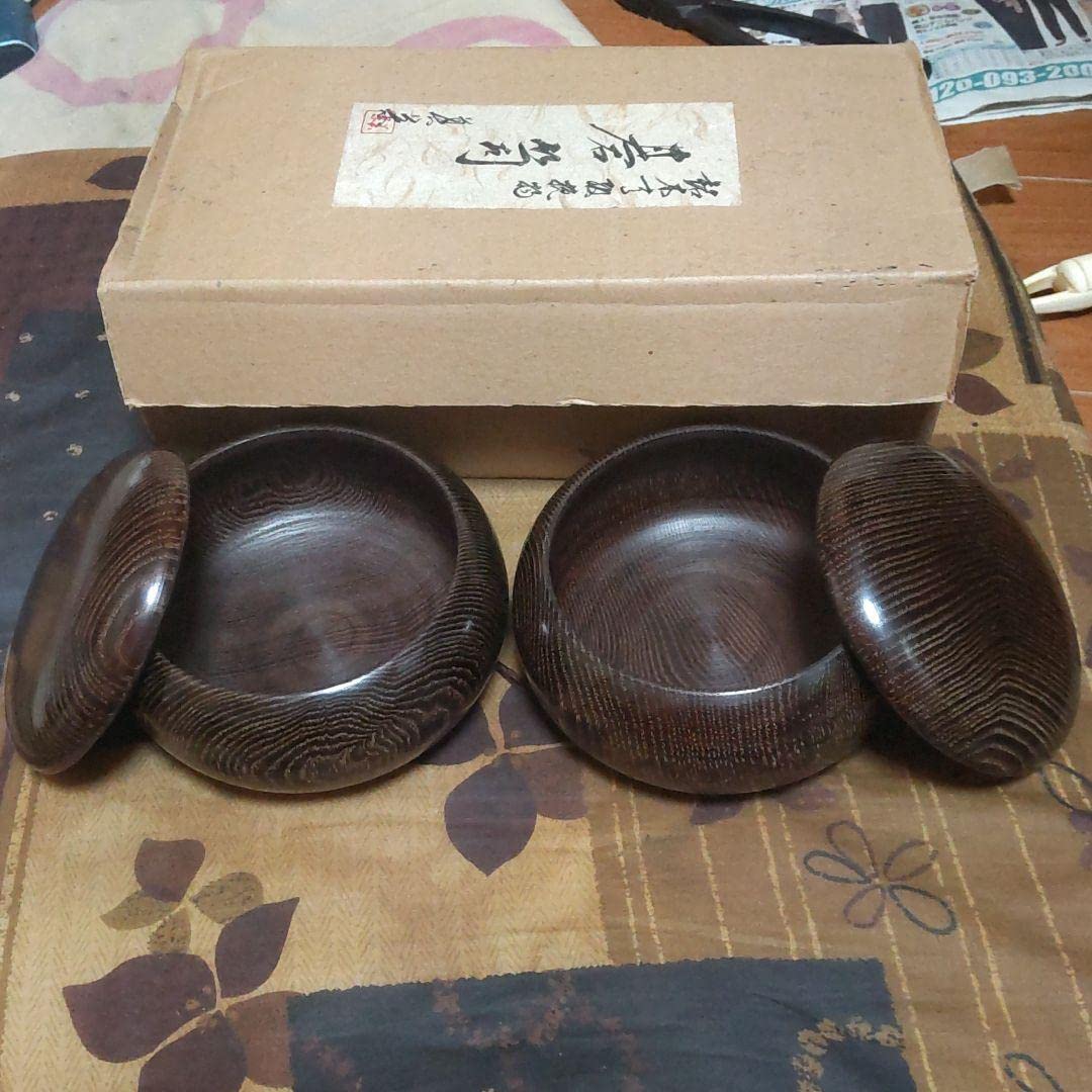 Amazon | タガヤサン碁笥 鉄刀木碁笥 柾目 特大平形 | 囲碁 | おもちゃ