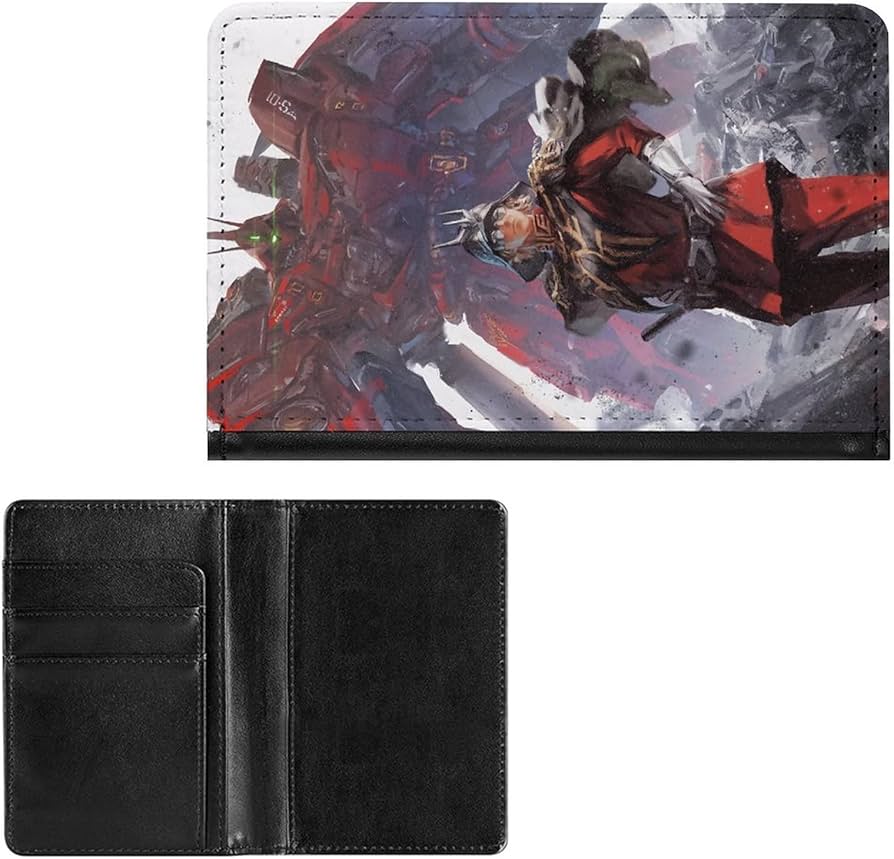 Amazon.co.jp: ネオ ジオンガンダム シャア パスポートケース 高級PU