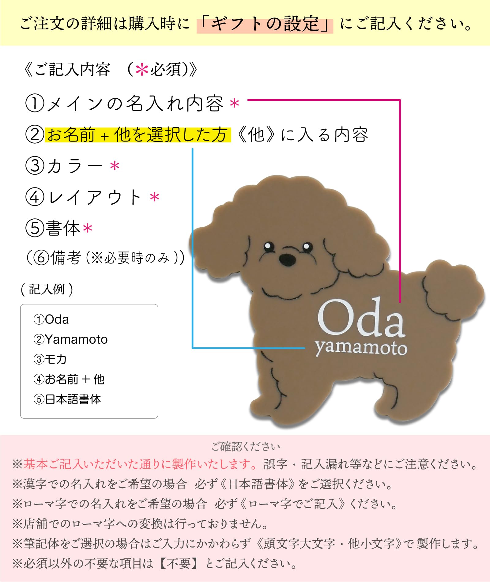 Amazon.co.jp: [名札屋本舗]『ワオン！』と目を引く！犬 表札《トイ