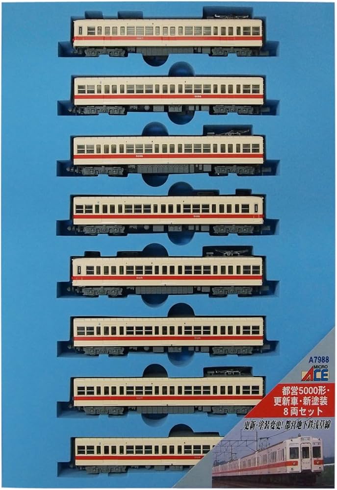 Amazon | マイクロエース Nゲージ 都営5000形・更新車・新塗装 8両
