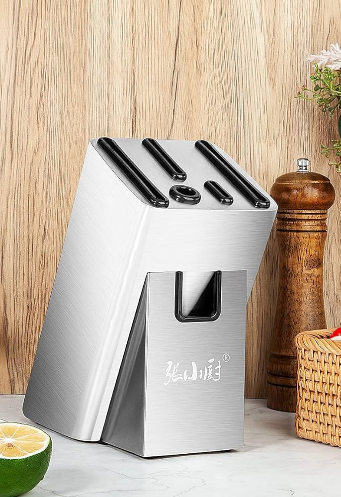 Amazon｜包丁スタンド 包丁立て ステンレス 通気穴・清掃穴付き