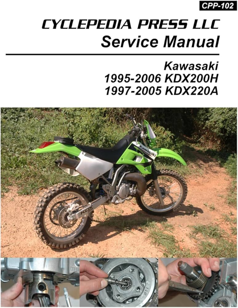 1995-2006 Kawasaki KDX200H / 1997-2005 KDX220A Cyclepedia Printed