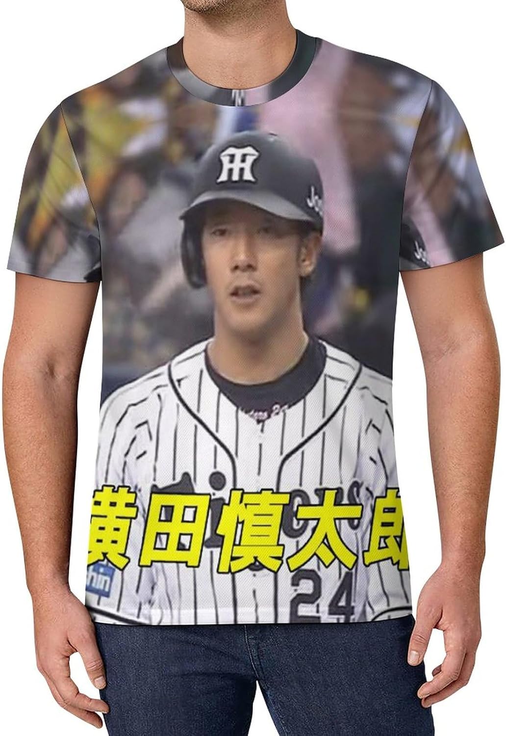 Amazon.co.jp: [HAMOM] 阪神タイガース 横田慎太郎 メンズ Tシャツ