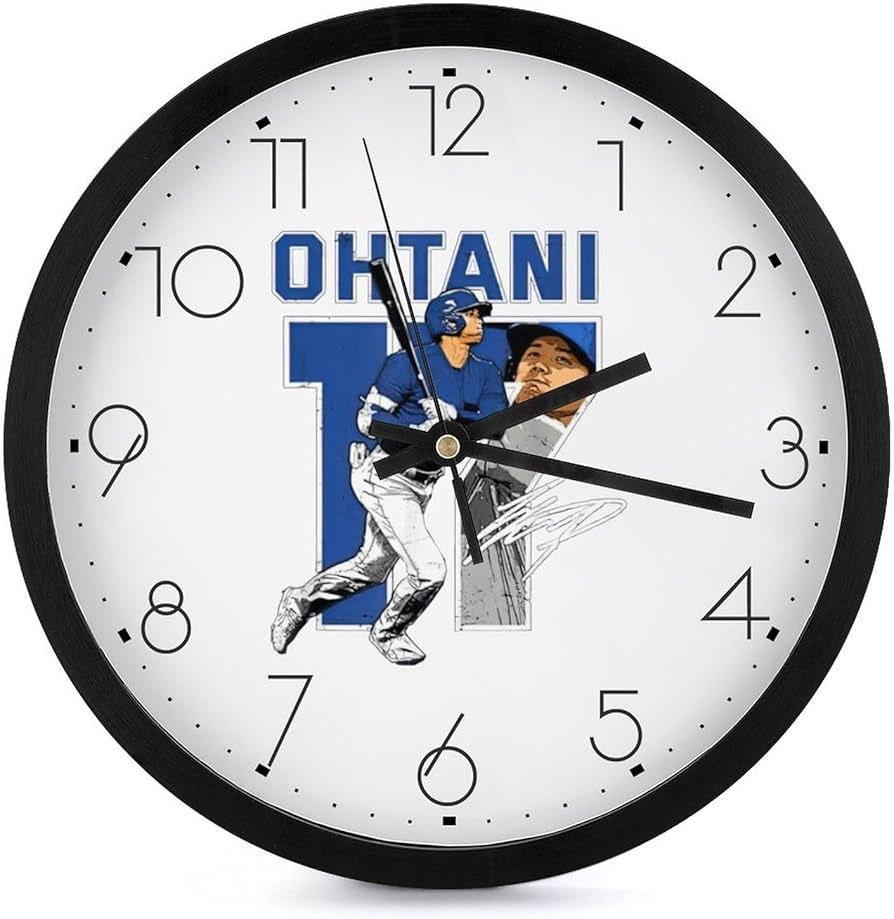 Amazon.co.jp: シンプル 壁掛け時計 2023 WBC 侍JAPAN 大谷翔平 野球