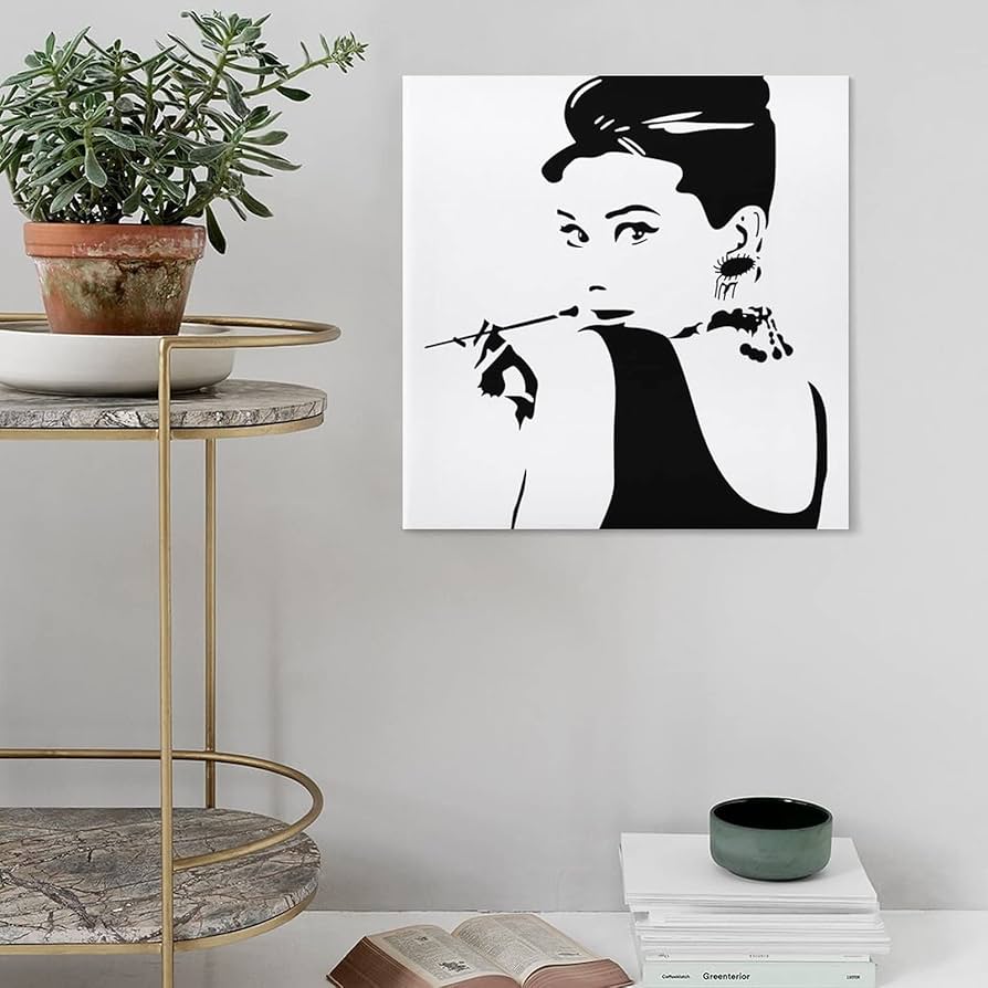 Amazon.co.jp: アートパネル 装飾画 オードリー・ヘップバーン アート