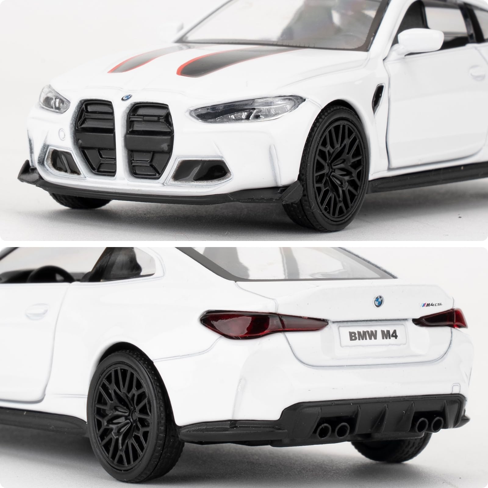 Amazon.com: RMZ City 1/36 BMW M4 CSL Model Car, Alloy Toy Car with