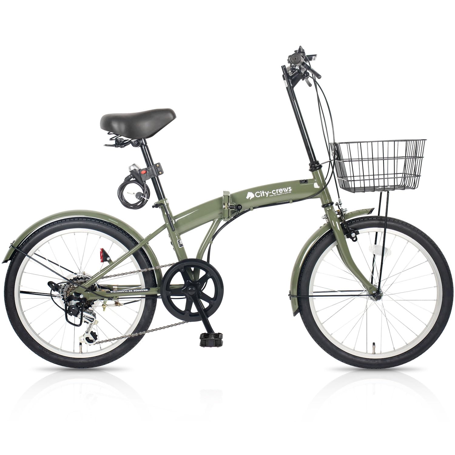 Amazon | 折りたたみ自転車 20インチ CC-10 外装6段変速ギア フロント