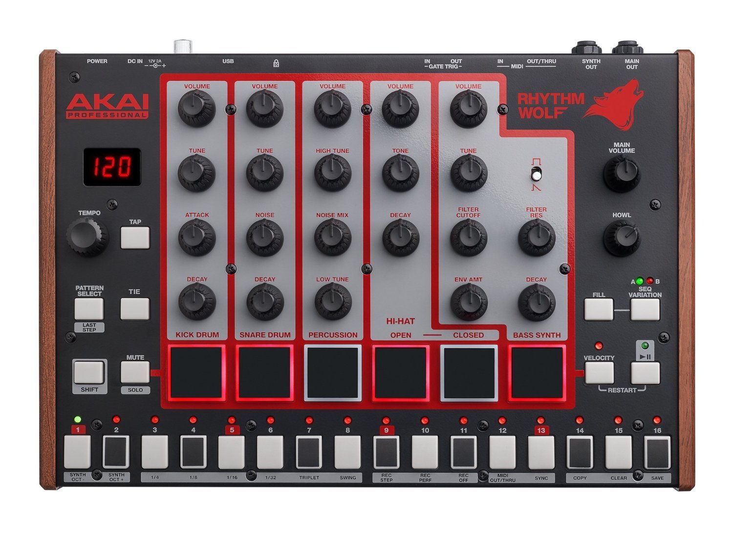 Amazon.com: Akai Professional Rhythm Wolf | True Analog Drum