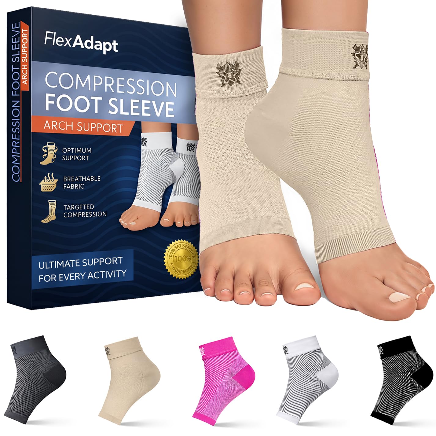 Amazon | Bitly 足底筋膜炎 サポーター 着圧ソックス レディース