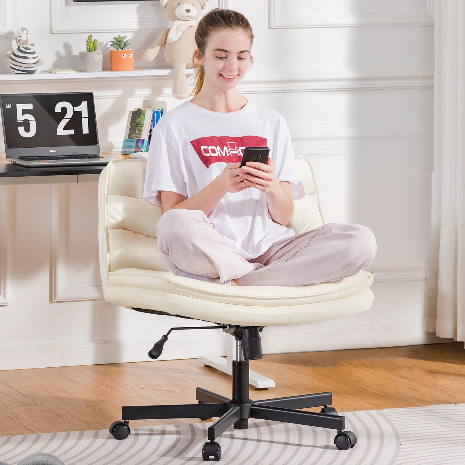 Amazon.co.jp: COMHOMA デスクチェア あぐら ソファチェア オフィス