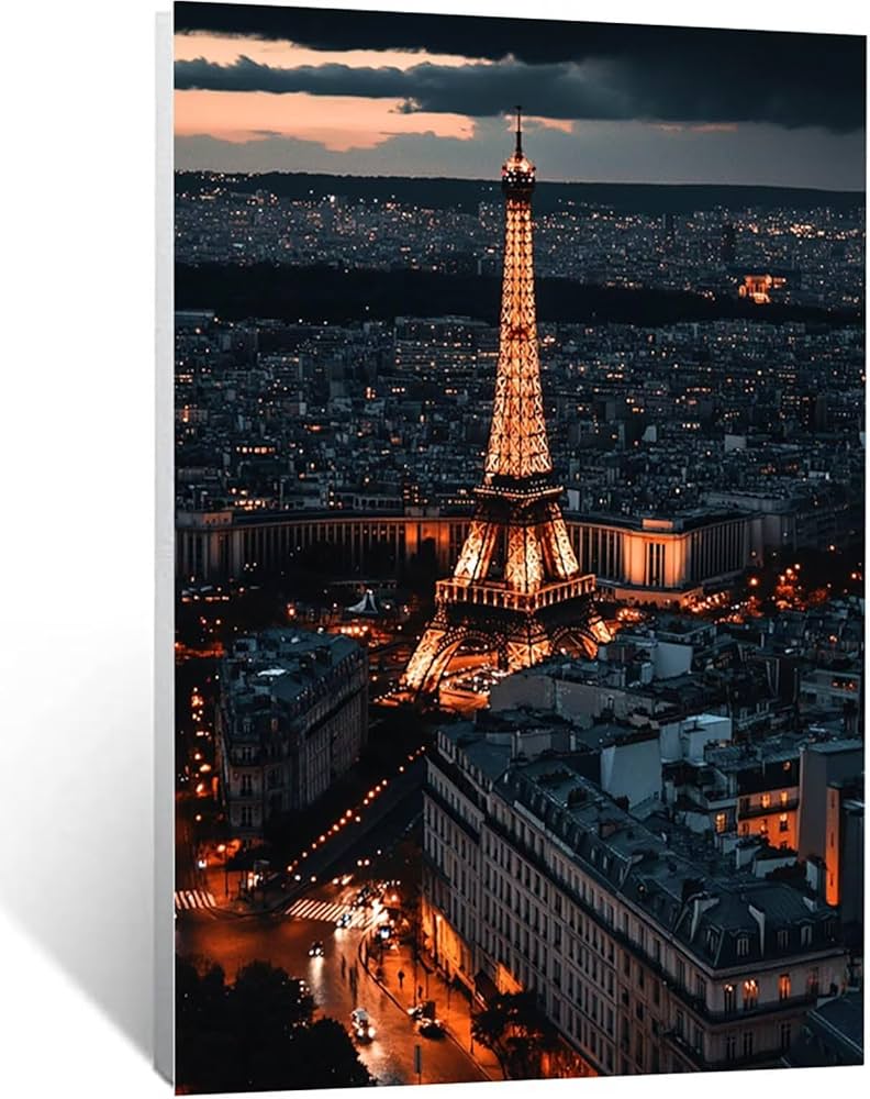 Amazon.co.jp: ダイヤモンドアート エッフェル塔 30x40 CM