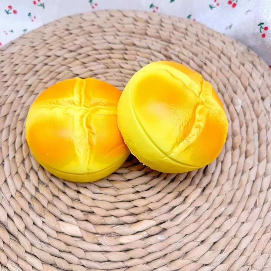 Amazon | パンスクイーズおもちゃ - リアルなパンの形のスクイーズ